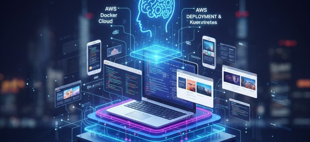 Full Stack Web Development process illustration
