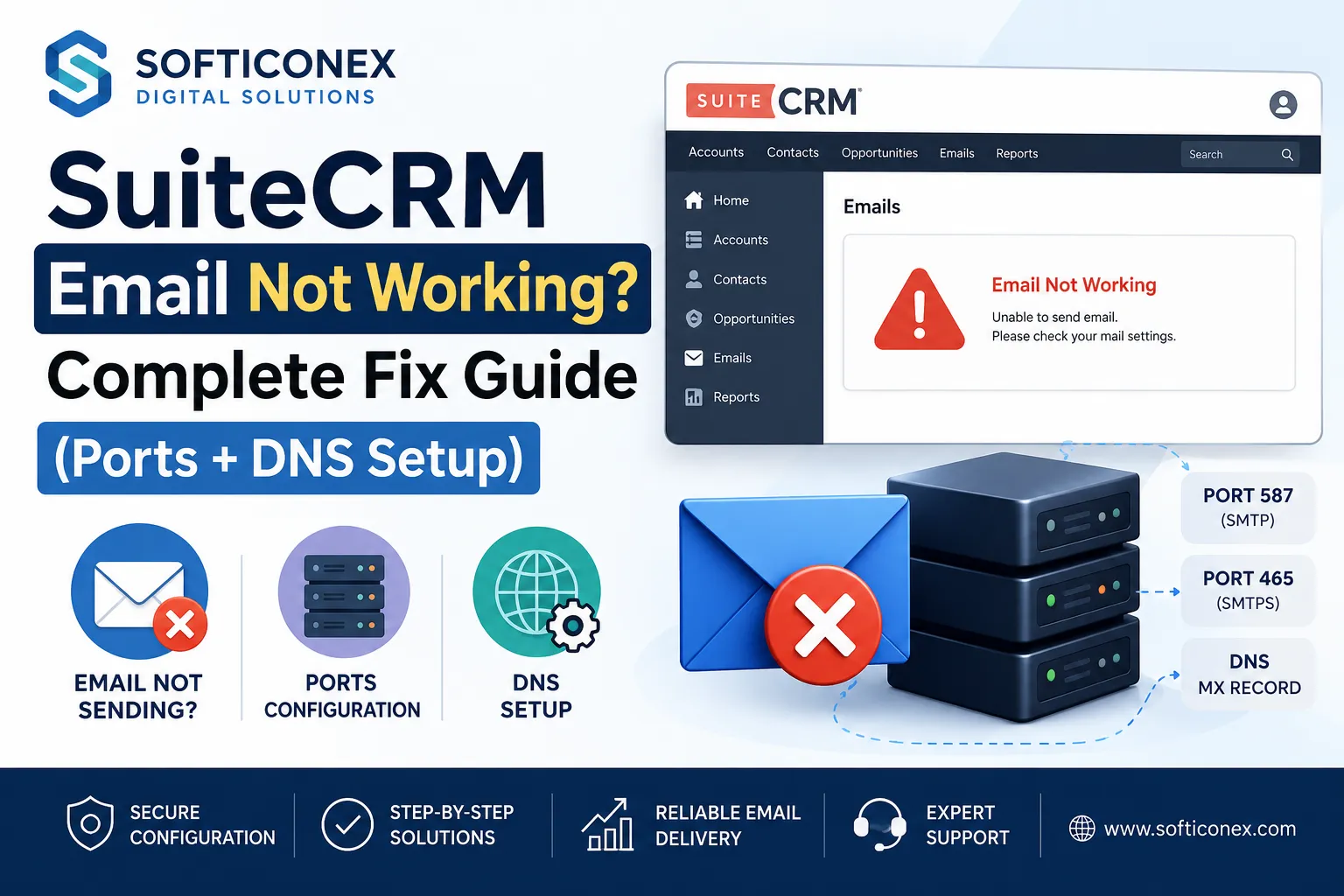 SuiteCRM Email Not Working?